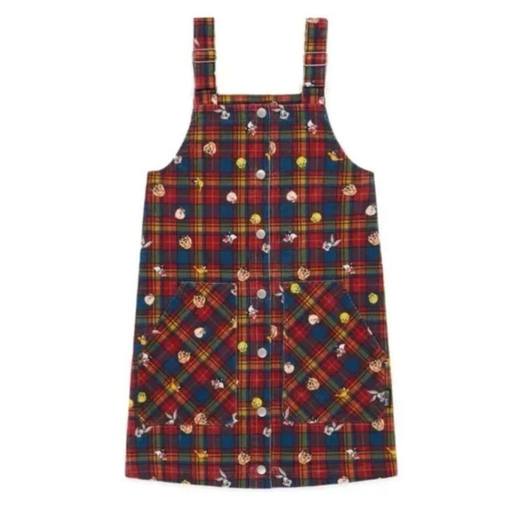 TF x Looney Tunes Women's Corduroy Overall Skirt